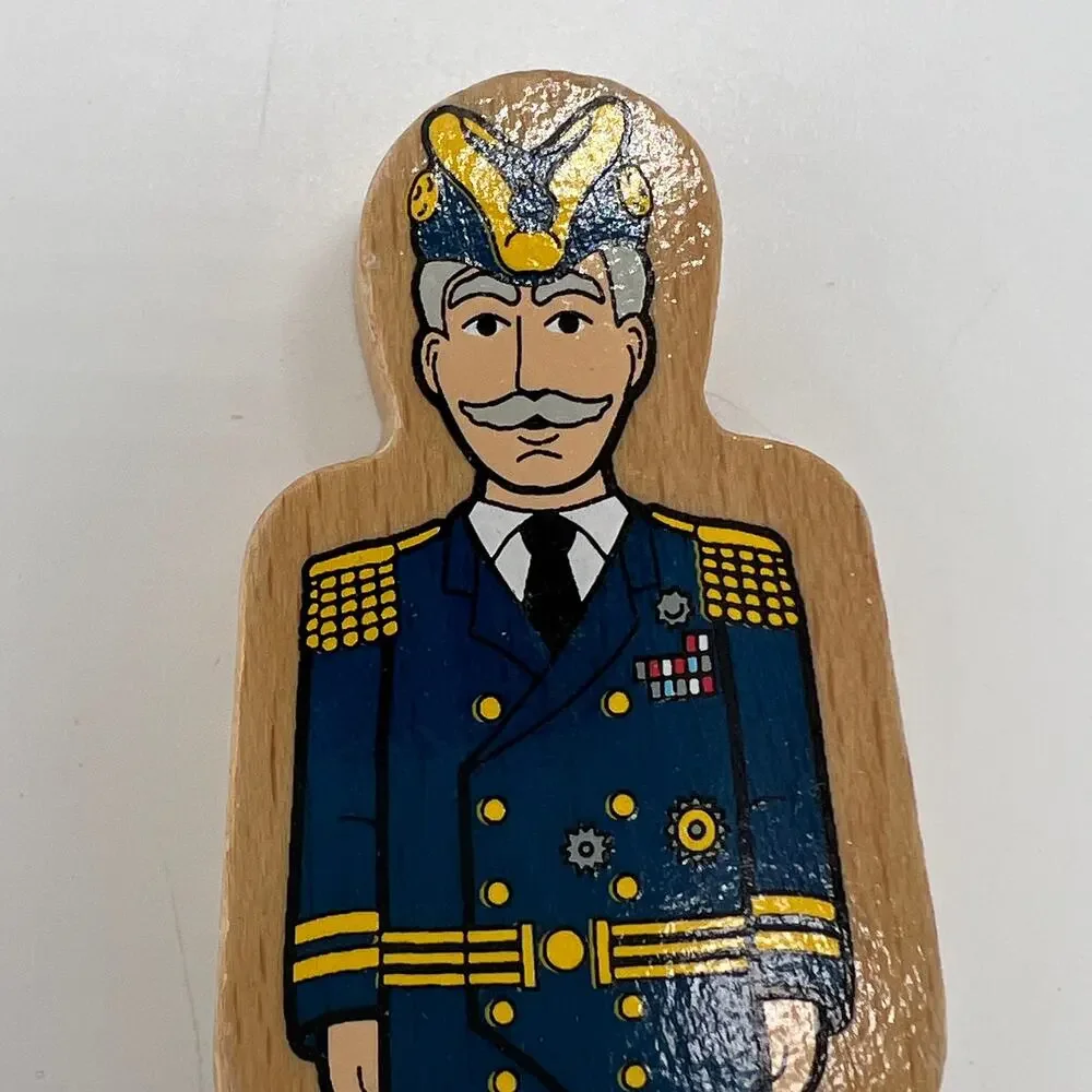Admiral Thomas & Friends Wooden Railway Train Rare Figure Pirate Captain Vintage